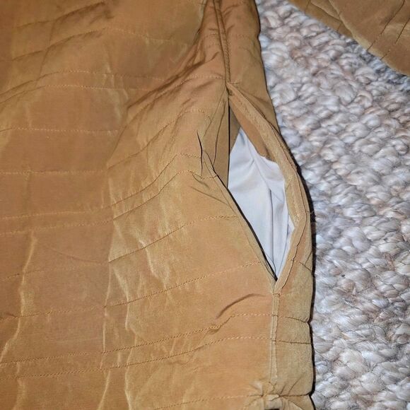 Billy Reid Quilted Snap Front Shirt Jacket Tan NEW Cotton Blend Warm Men's sz M - Picture 14 of 16